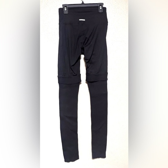 Aerie Soft Black High-Waist Knit Sweater Yoga Activewear Workout Gym Leggings - Picture 3 of 7